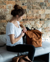 Classic Diaper Bag | Brown Nylon