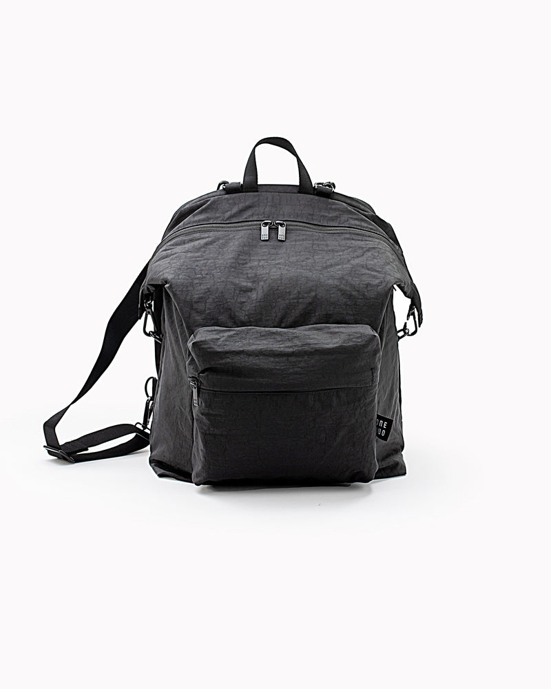 One Duo Designer Baby Diaper Bag, Classic Nylon, Small Black A040102